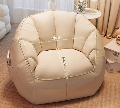 Sand Colour Lounge Bean Bag Sofa