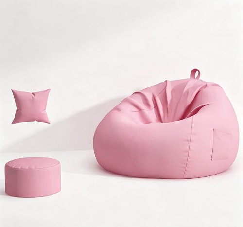 Rose Drop Bean Bag With Footstool