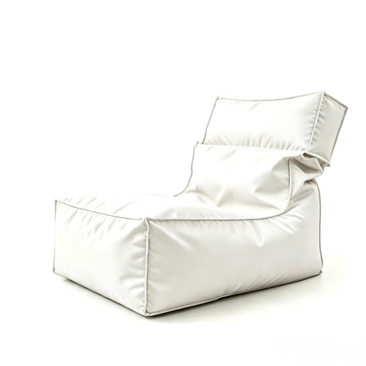 White Folded Beach Bean Bag Chair - Folded Beach Bean Bag Chair Manufacturer & China Factory